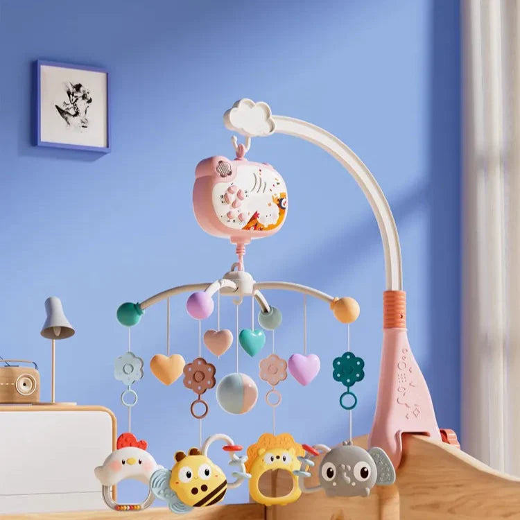 Musical Baby Crib Mobile - Spinning Bed Bells with Soothing Melodies for Newborn Sleep & Development