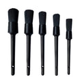 5PC Car Detailing Brush Kit Boar Hair Vehicle Auto Interior For Wheel Clean Sets
