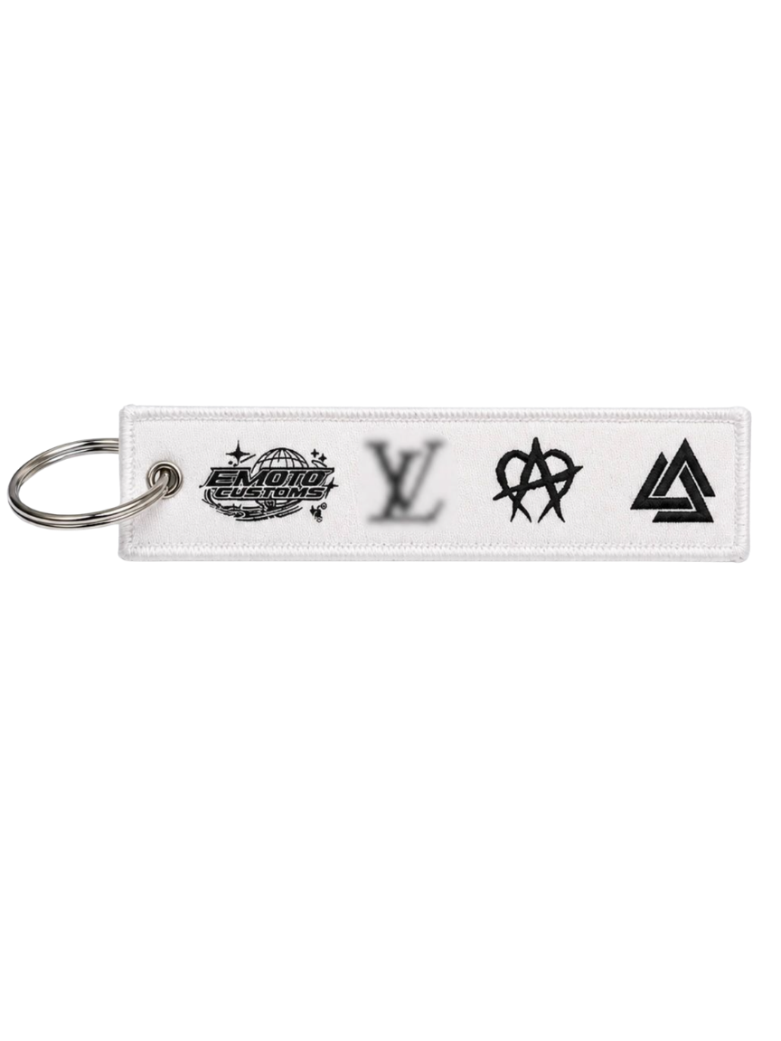 Emotocustom keychain white