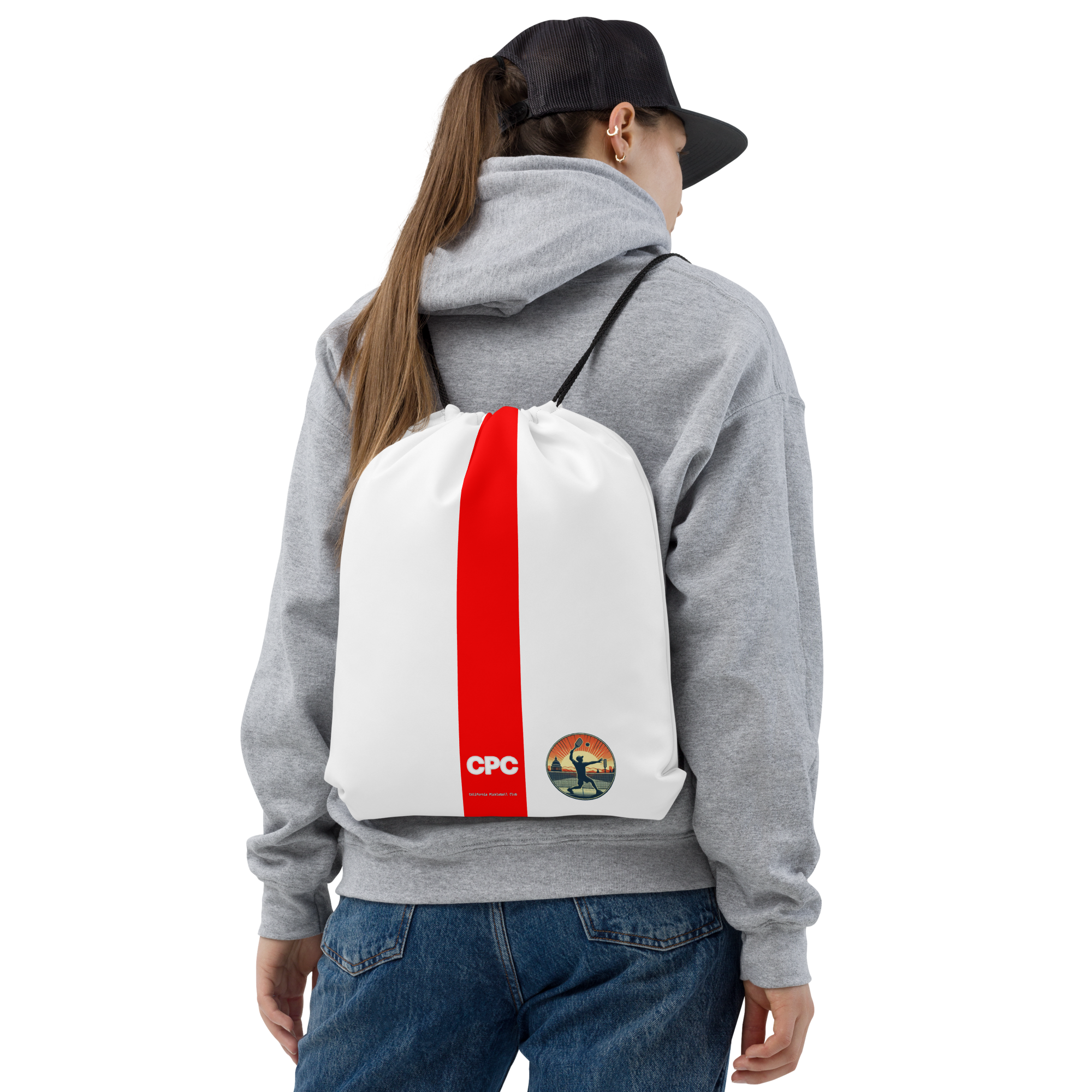 California Pickleball Club Drawstring bag