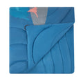 Camping Blanket 75" x 52" Wearable Warm Stadium Blanket Outdoor Printed