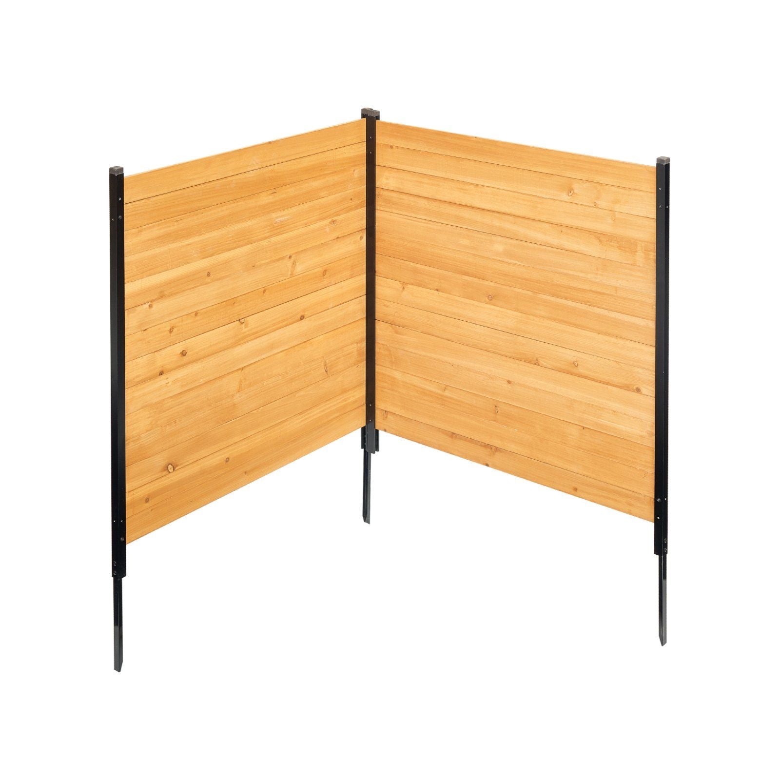Wooden Privacy Fence 2 Panels Solid Air Conditioner Fence 38" W x 42" L