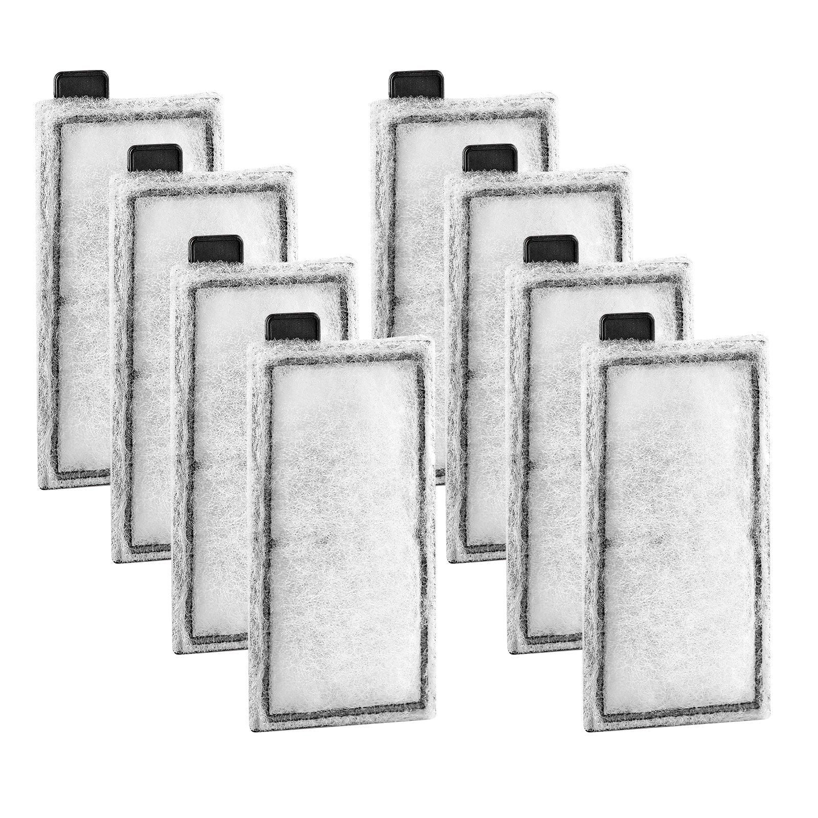 8 PCS Aquarium Filter Cotton Fish Tank Replacement for 5gal Glass CL20
