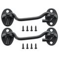 Hook and Eye Gate Latch 2 Pack Barn Door Latch Hook with Mounting Screws