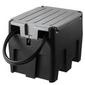 Portable Diesel Tank 58 Gal Diesel Fuel Tank with 12V Transfer Pump 10 GPM Black