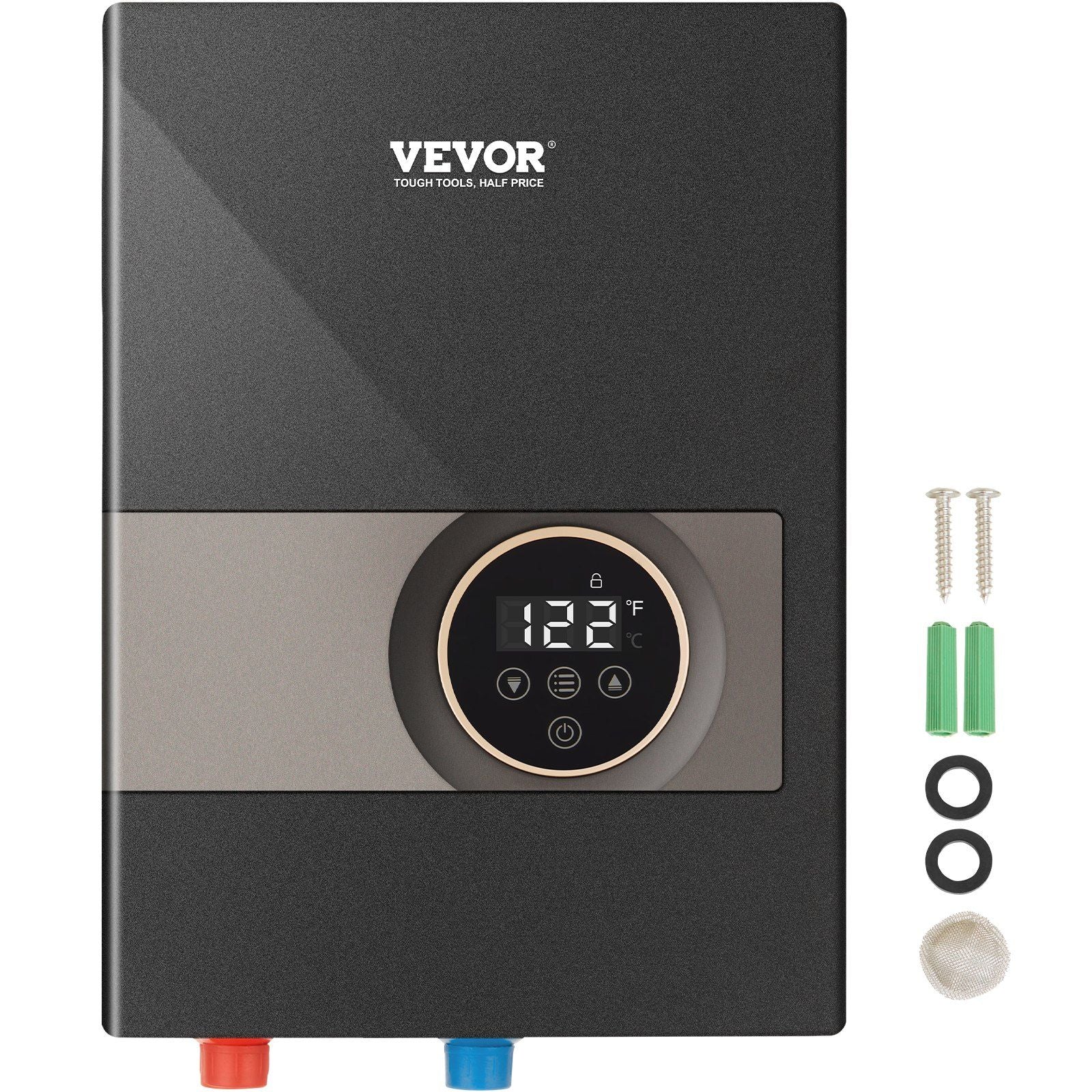 Instant Water Heater, 13.8kw Electric Tankless Water Boiler, Digital Temperature Display & Easy Installation & 24-Hour Water Supply, For Kitchen Bathroom Shower Mall Salon Shampoo ETL Listed