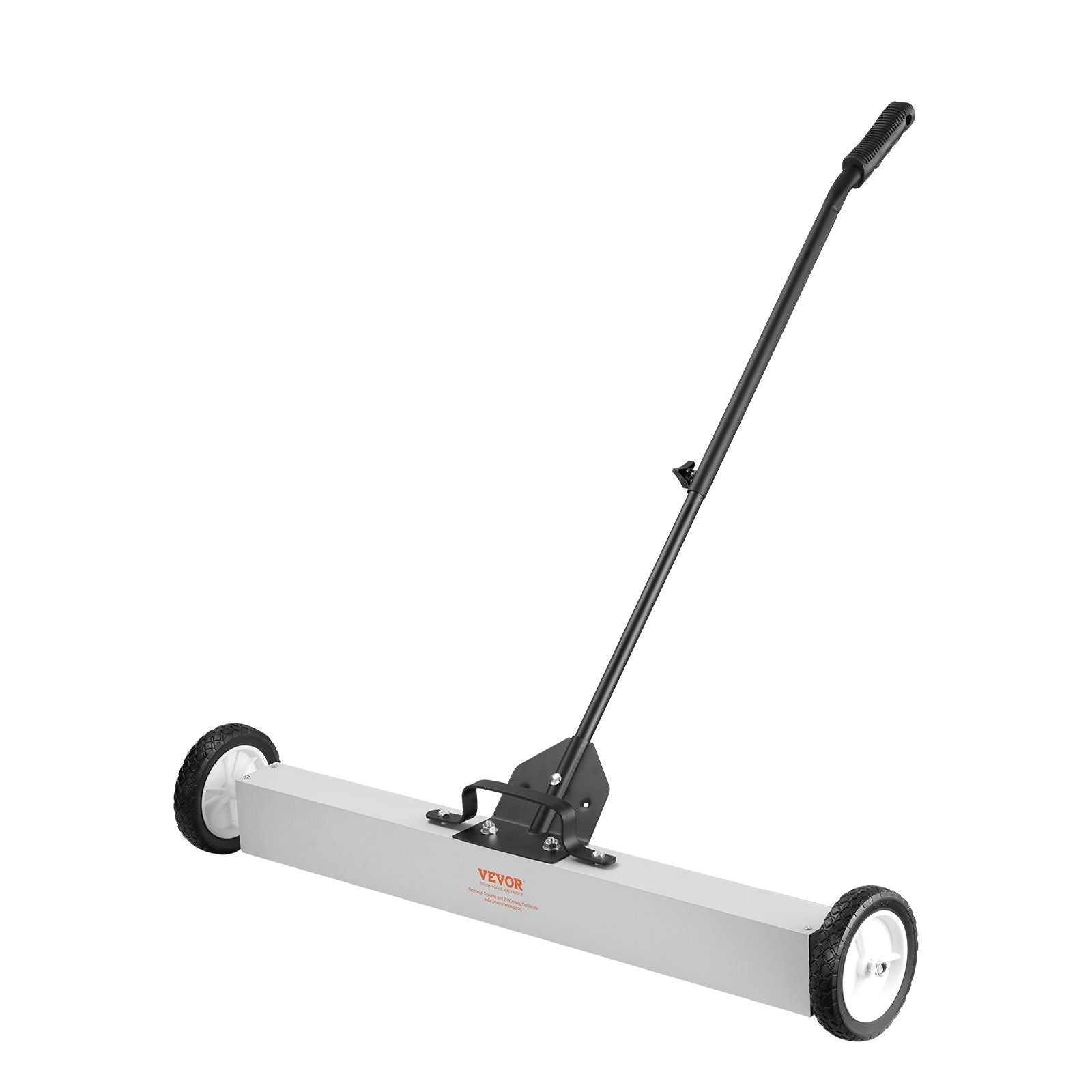 55Lbs Rolling Magnetic Sweeper with Wheels,Push-Type Magnetic Pick Up Sweeper, 24-inch Large Magnet Pickup Lawn Sweeper with Telescoping Handle, Easy Cleanup of Workshop Garage Yard