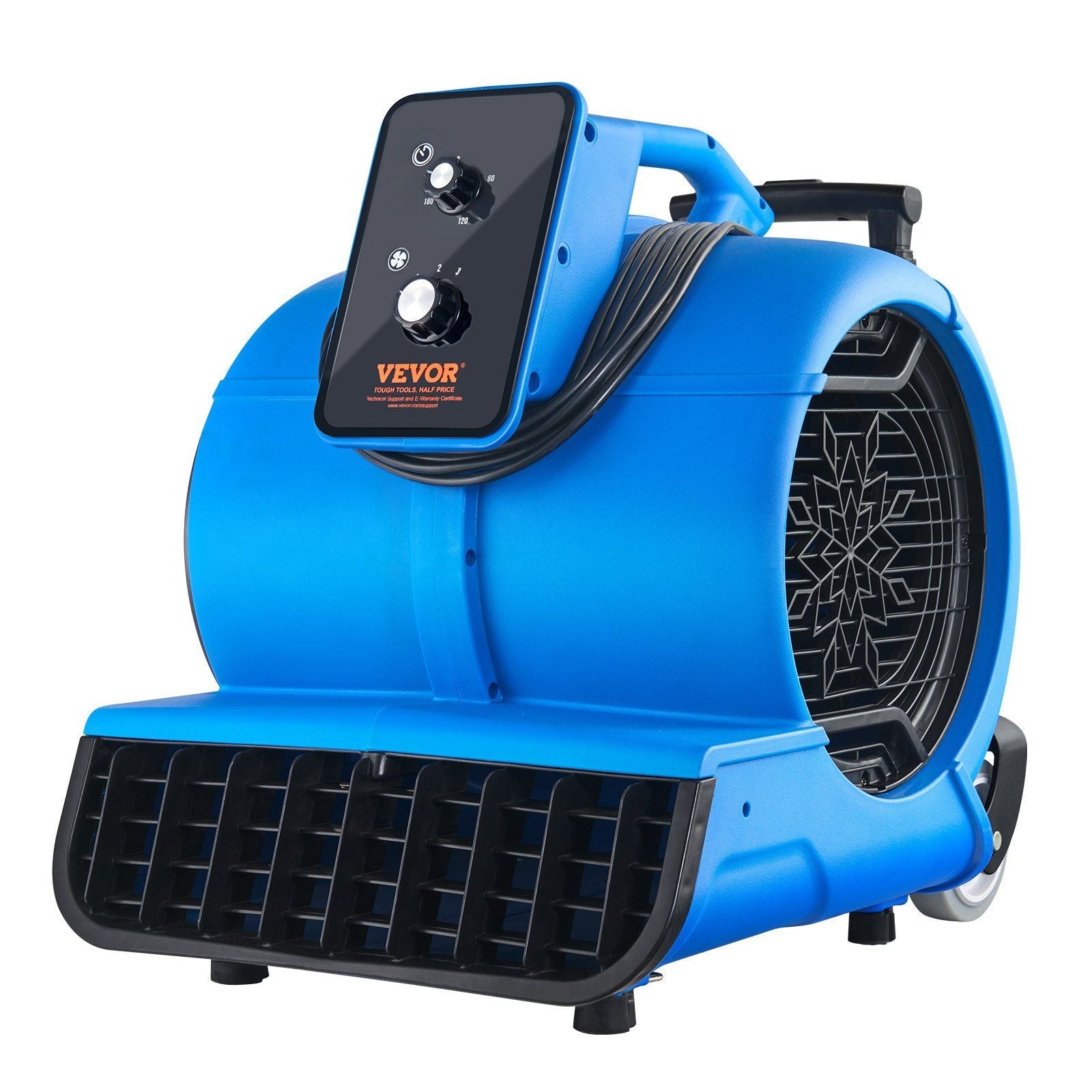 Floor Blower 1560 RPM 4000 CFM Air Mover with 3 Blowing Angles 3-Speeds