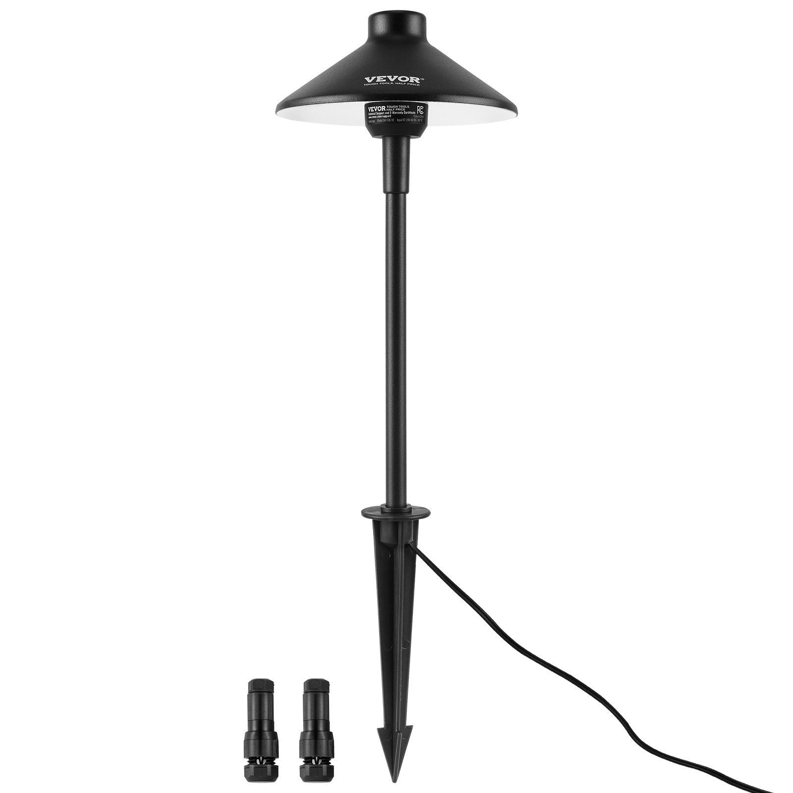 8 Pack Low Voltage Landscape Path Lights, 3W 210LM 12V-24VAC/DC Outdoor LED Pathway Lighting, 3000K Warm White Walkway Lights with Quick Connectors, IP66 Waterproof for Yard Garden Sidewalk