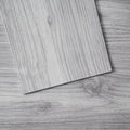 Self Adhesive Vinyl Floor Tiles 36 x 6 inch, 20 Tiles 0.62mm Thick Peel & Stick, Light Gray Wood Grain DIY Flooring for Kitchen, Dining Room, Bedrooms & Bathrooms, Easy for Home Decor
