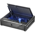 Gun Safe for Pistols, Biometric Gun Safe with Three Quick Access Ways of Fingerprints, Passwords and Keys, Handgun Safe for 2 Pistols for Home, Bedside, Nightstand, Car