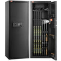 6-8 Rifles Gun Safe, Rifle Safe with Lock & Digital Keypad, Quick Access Tall Gun Storage Cabinet with Removable Shelf, Rifle Cabinet for Home Rifle and Shotguns