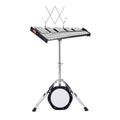 32 Note Glockenspiel Xylophone Bell Kit, Professional Percussion Instrument Set with Mallets, Drum Sticks, Music Stand, 8" Practice Pad, Adjustable Stand and Carrying Bag for Students & Adults