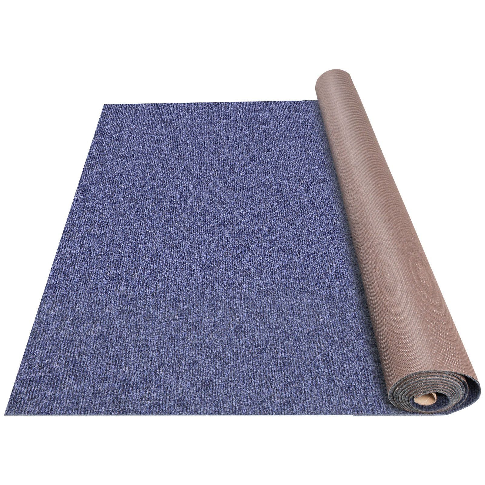 Deep Blue Marine Carpet 5.9 ft x 36 ft Marine Carpeting Marine Grade Carpet for Boats with Waterproof Back Outdoor Rug for Patio Porch Deck Garage Outdoor Area Rug Runner Non-Slide Porch Rug