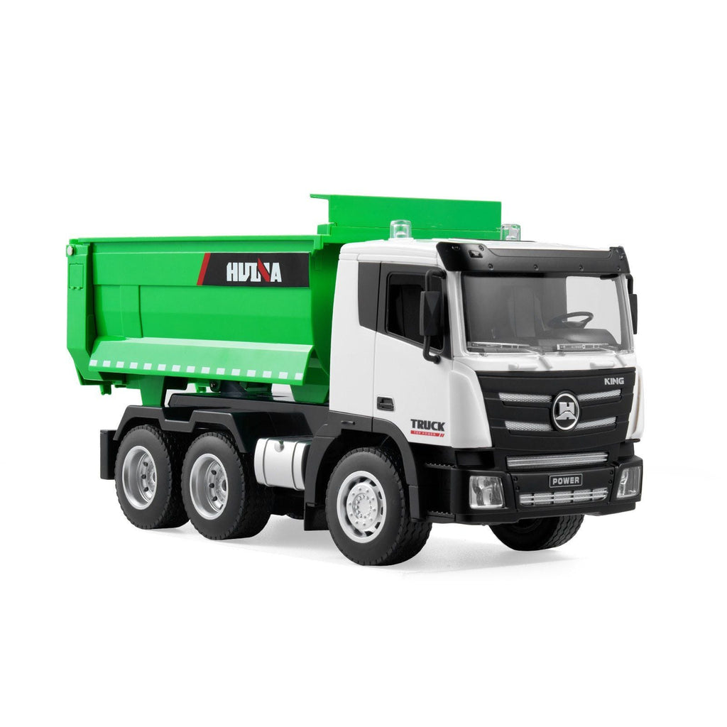 Christmas Gift! RC Remote Control Dump Truck Toy Construction Vehicle Toy 9CH 1:18 Scale