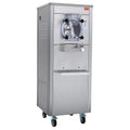 Commercial Ice Cream Machine, 18 L/H Yield, 1780W Single Flavor Hard Serve Ice Cream Maker with Wheels, 6L Stainless Steel Cylinder, LED Panel Auto Clean Pre-cooling, for Restaurant Snack Bars