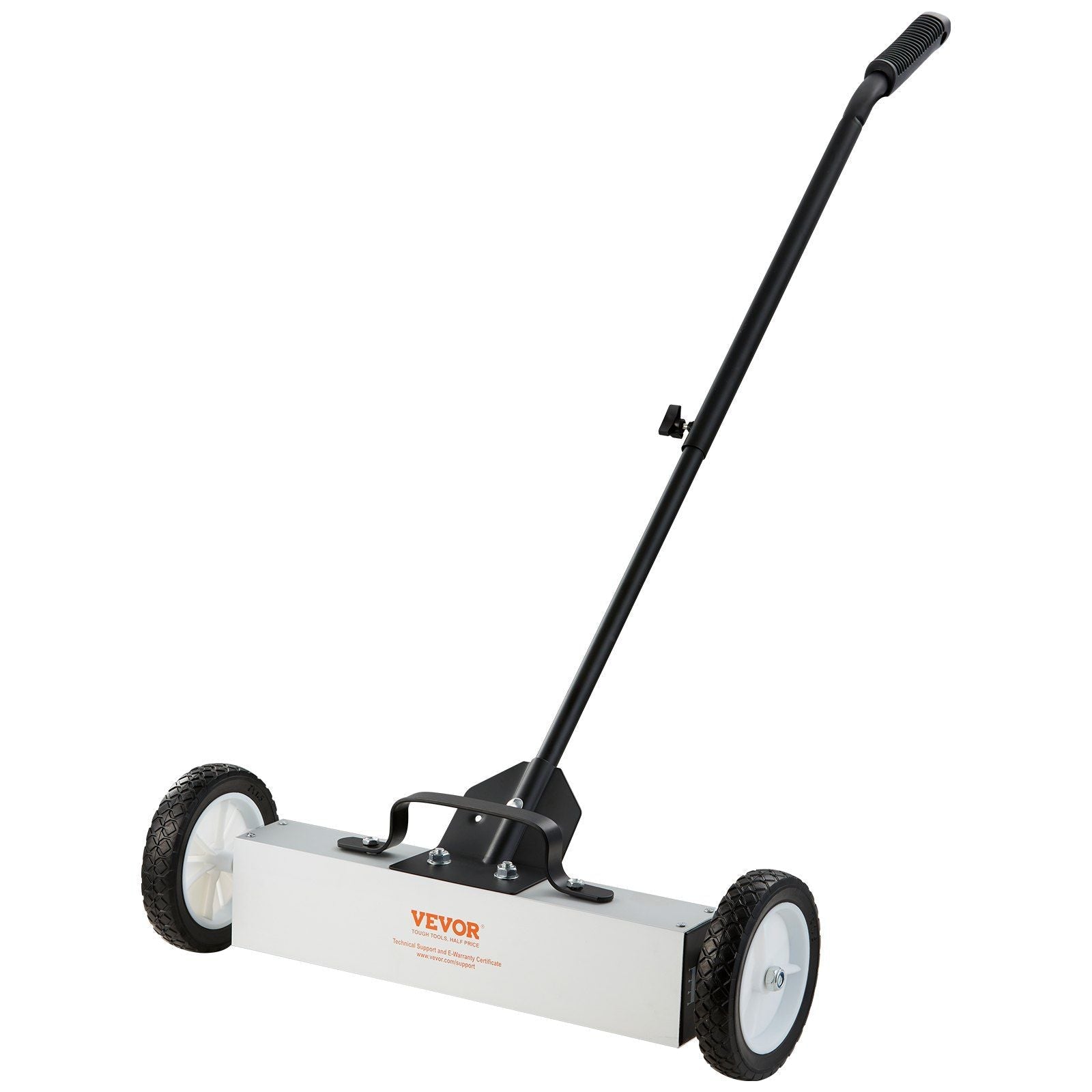 45Lbs Rolling Magnetic Sweeper with Wheels, Push-Type Magnetic Pick Up Sweeper, 18-inch Large Magnet Pickup Lawn Sweeper, Magnet with Telescoping Handle, Easy Cleanup of Workshop Garage Yard