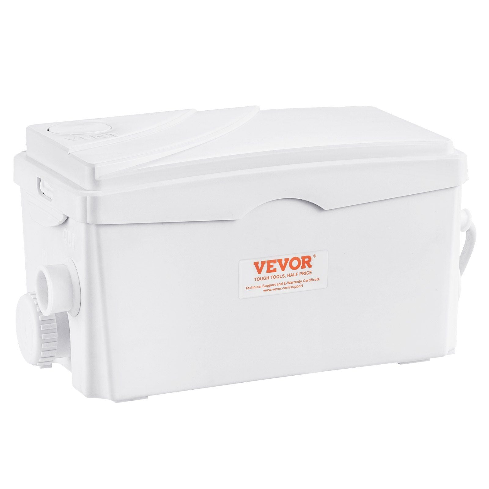 Macerator Pump, 350W, 6000 L/h Flow, 23 ft/7 m Head, Macerator Sewerage Sump Pump with 3 Water Inlets for Basement, Kitchen, Sink, Shower, Bathtub, Laundry Waste Water Disposal Upflush Machine