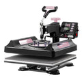 8 in 1 Heat Press Machine 15x15 in 30oz Tumbler Press T-Shirts Black