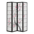 Room Divider, 4 Panel Japanese Room Divider Screen, Wood Folding Privacy Screen Indoor, Japanese Partition Portable Decoration Dividers, for Room Separation Home Office Restaurant & Bedroom