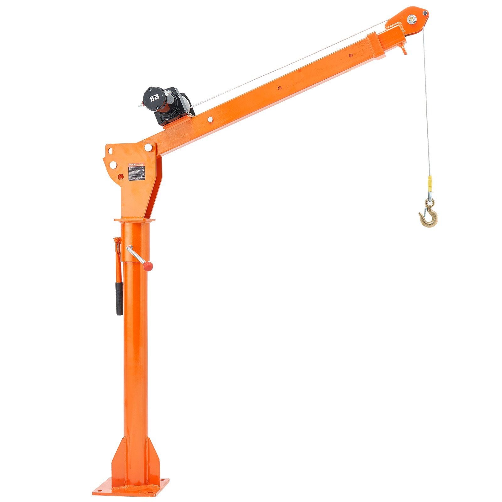 Electric Pickup Truck Crane Hoist Crane 1100 lbs 360° Swivel Hoist Lift
