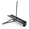Tow Behind Dethatcher, 40-inch Tow Dethatcher with 20 Spring Steel Tines, Lawn Dethatcher Rake for ATV or Mower, Tow Behind Lawn Rake with Lift Handle for Garden Farm Grass