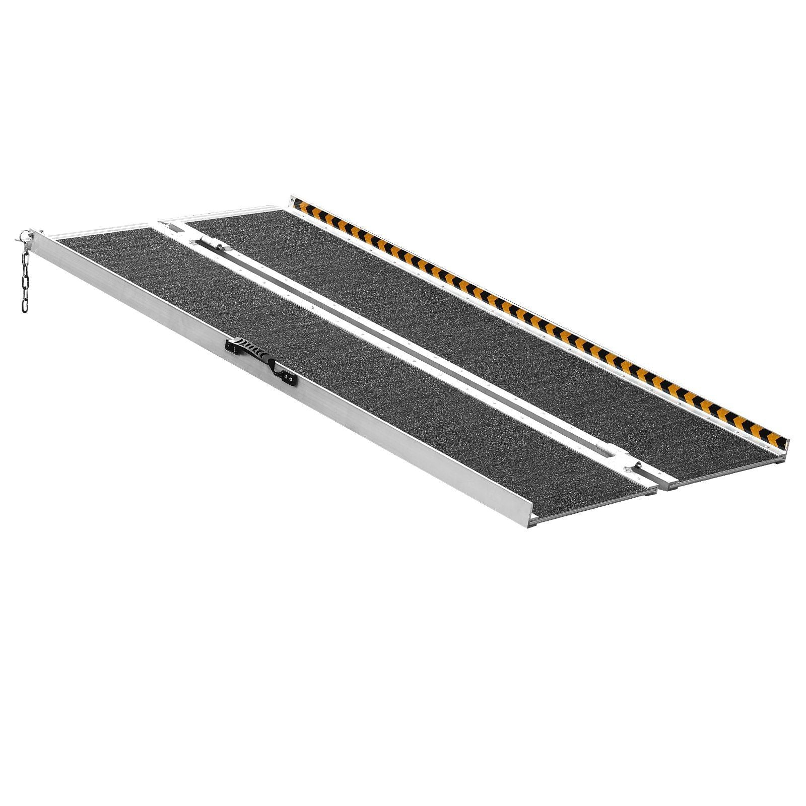 Portable Wheelchair Ramp, 4 ft 800 lbs Capacity, Non-Slip Aluminum Folding Threshold Ramp, Foldable Mobility Scooter Ramp Wheel Chair Ramp, Handicap Ramp for Home Steps, Stairs, Doorways, Curbs