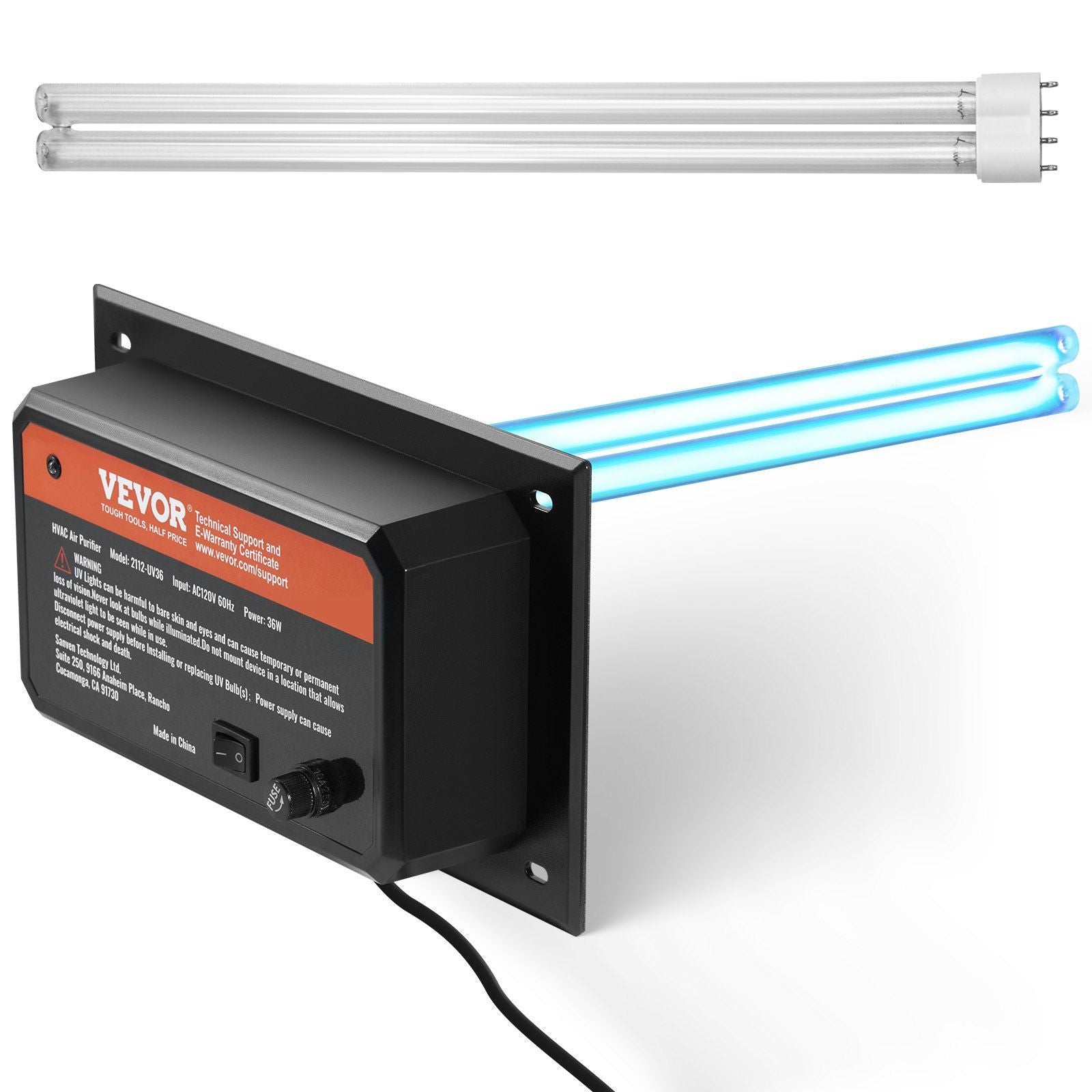 HVAC Air Purifier Whole House 36W 16inch UV Light in Duct for Ac Systems