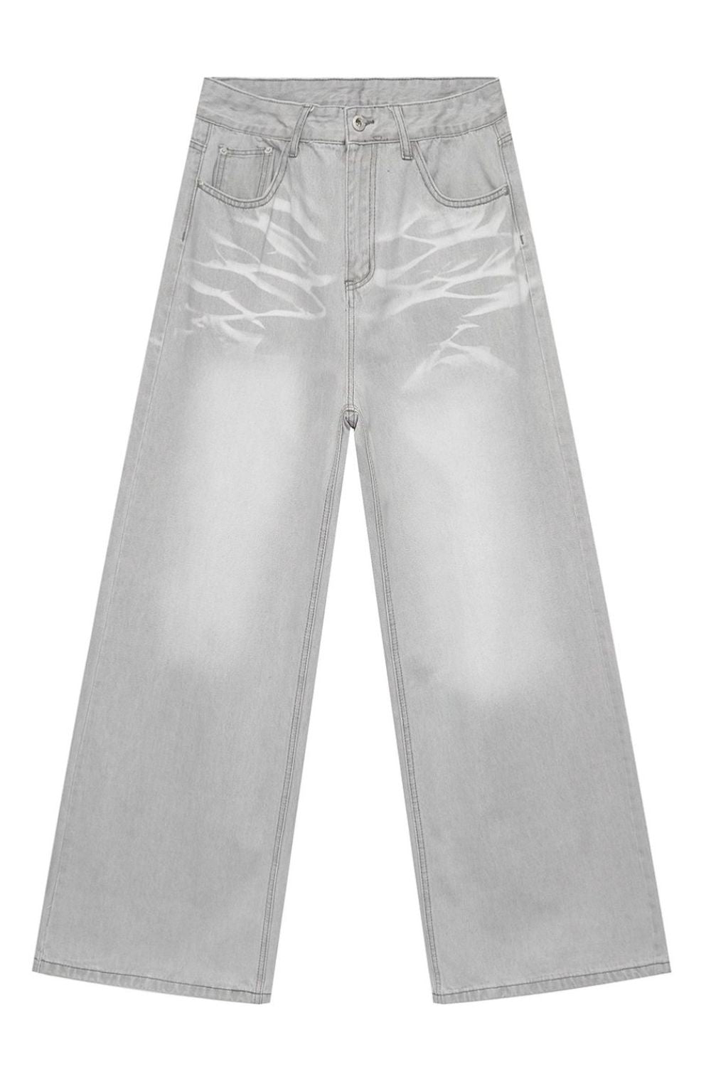 Wide Leg Jeans with Pockets
