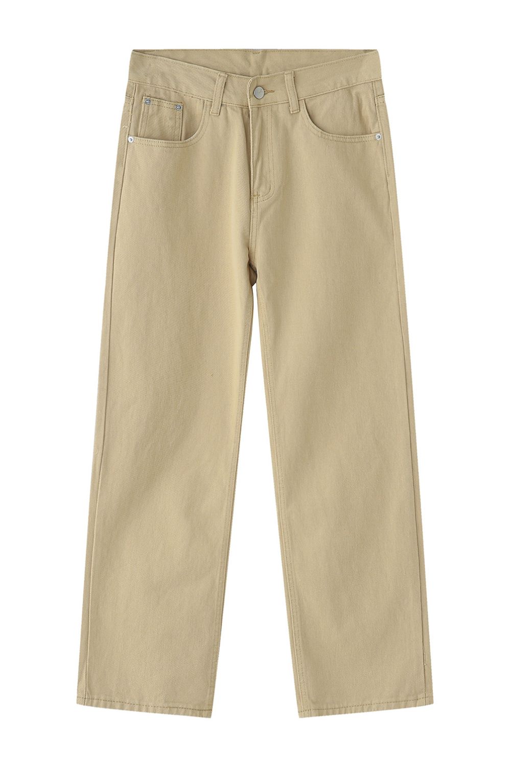 Mid Rise Jeans with Pockets