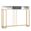 Narrow Long Sofa Table for Living Room-White