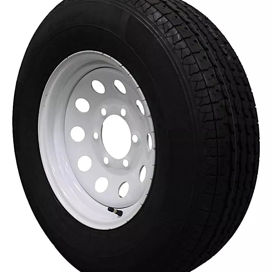 (Single Assembly) Antego Tire and Wheel 225/75R15 Highway Terrain Trailer Tire & Wheel – 15.0-Inch Pre-Mounted Rim, 10-Ply-Ply Build, Perfect for Utility & Cargo Use | A15604520116110ST22575R15
