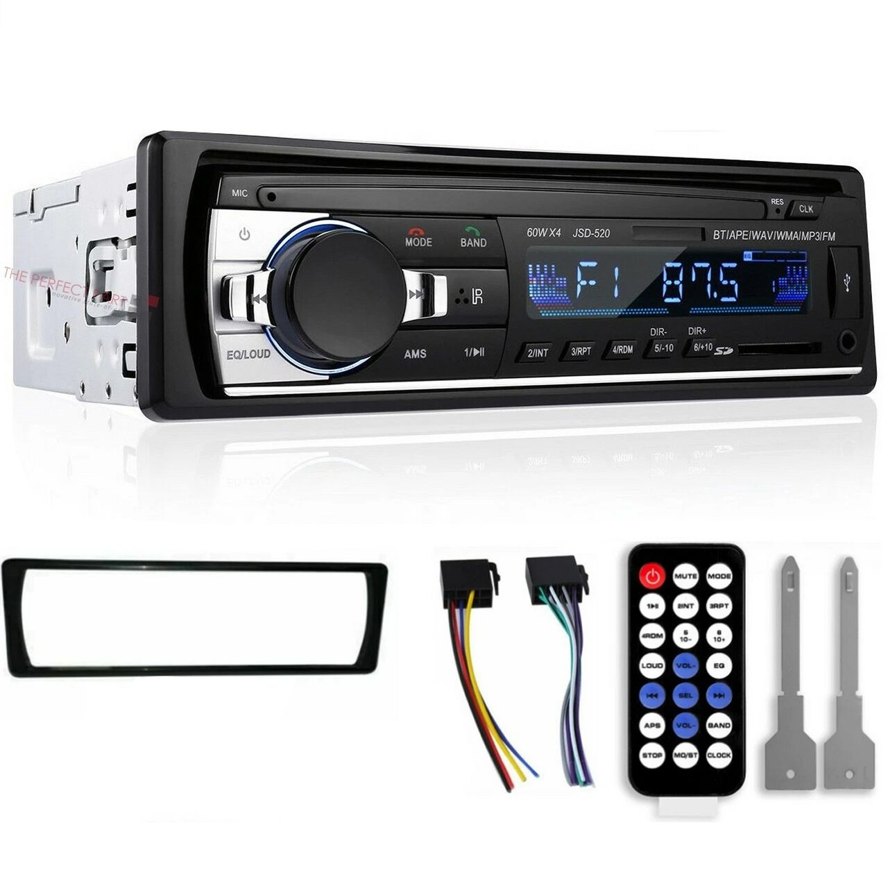 Bluetooth Car Stereo Audio In-Dash FM Aux Input Receiver SD USB MP3 Radio Player